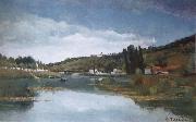 Camille Pissarro The Marne at Chennevieres oil painting